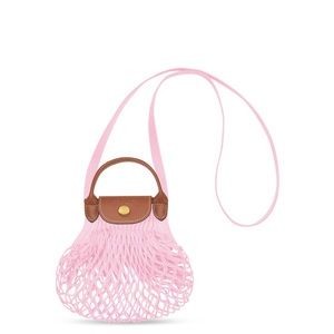 Longchamp
Le Pliage Filet XS Knit Crossbody Bag Pink